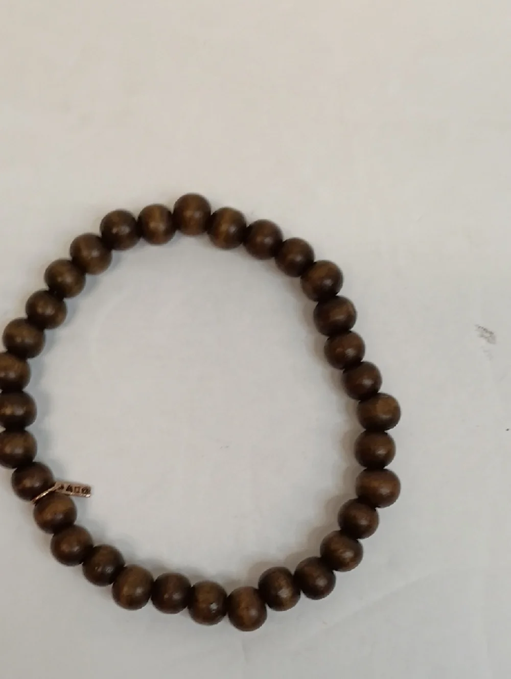 Beaded Bracelet Set Wood Stone Stretch Stack Minimal Boho 4 Piece